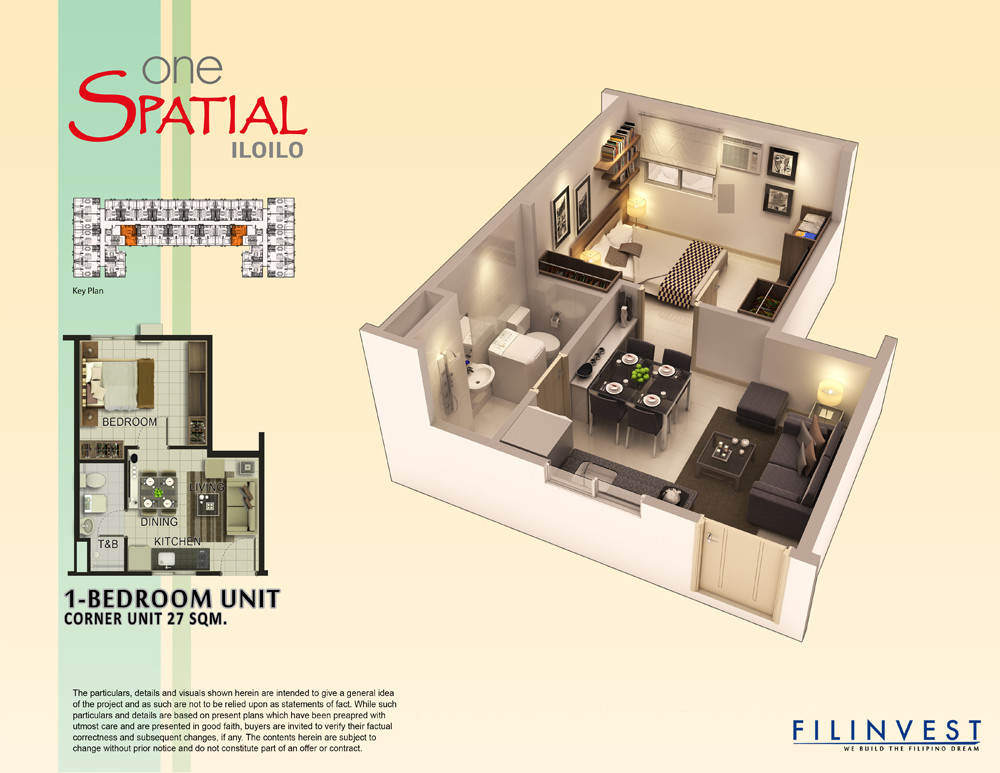 1 br one spatial iloilo condo
