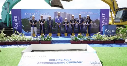 Filinvest Land breaks ground for Sydney Oasis' Building Aqua in Bacoor, Cavite