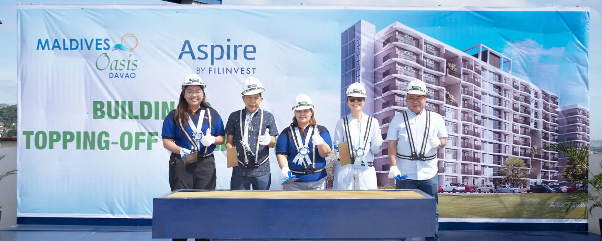 Filinvest Land Tops Off Building B in Maldives Oasis Mid-Rise Community