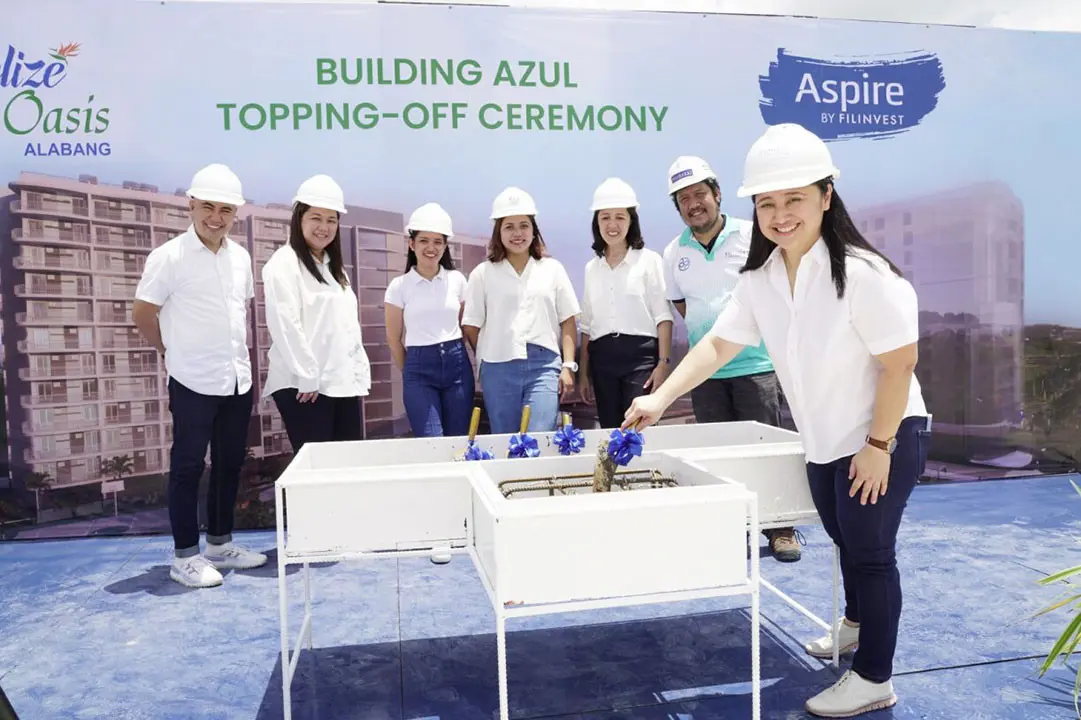 Filinvest Land, Inc. Tops Off First Building in Mid-Rise Community in Alabang