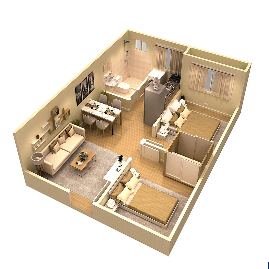 Capri-Oasis-3Br-3D-View