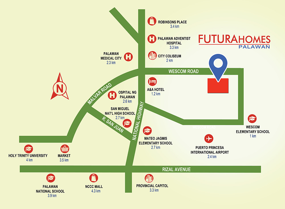 Futura-Homes-Palawan-Vicinity-Map