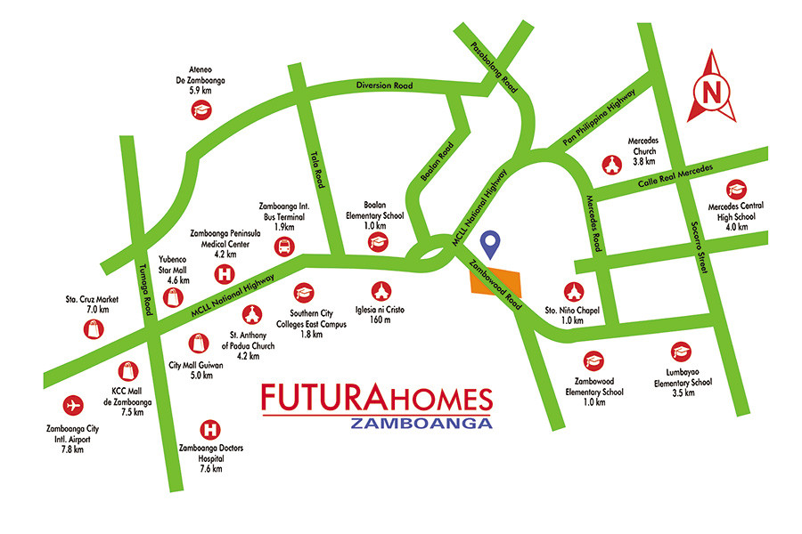 Futura-Homes-Zamboanga-Vicinity-Map